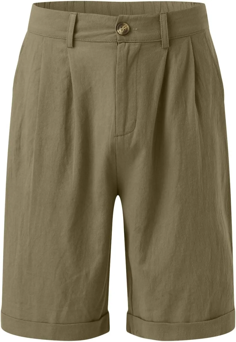 Men's Casual Shorts Lightweight Linen Short Pant Summer Hawaiian Beach Shorts Outdoor Workout Shorts