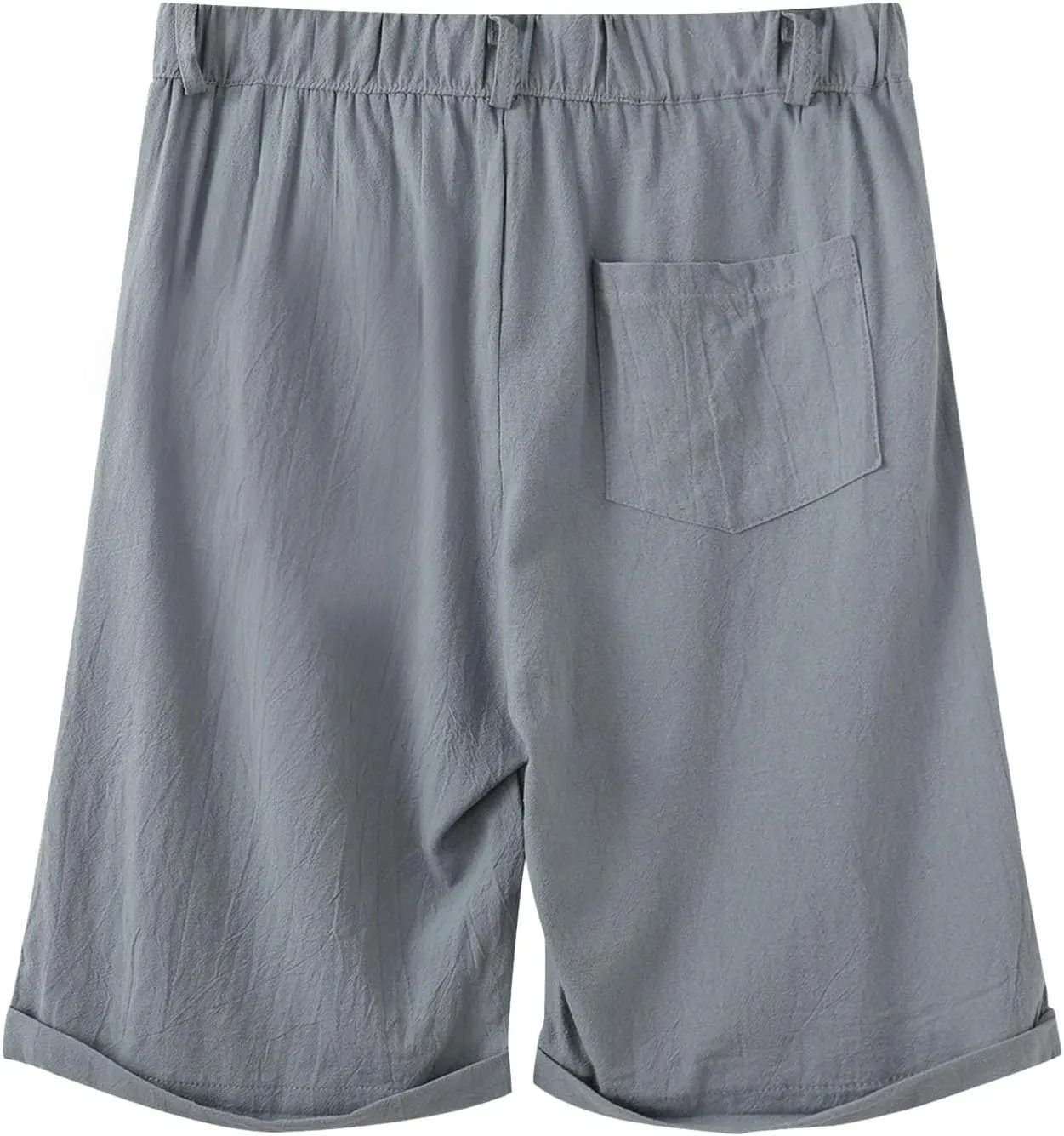 Men's Casual Shorts Lightweight Linen Short Pant Summer Hawaiian Beach Shorts Outdoor Workout Shorts