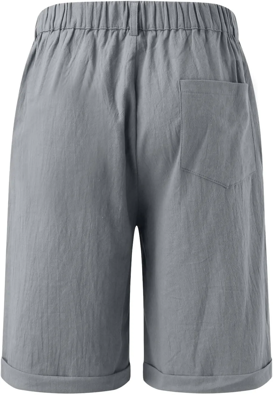 Men's Casual Shorts Lightweight Linen Short Pant Summer Hawaiian Beach Shorts Outdoor Workout Shorts