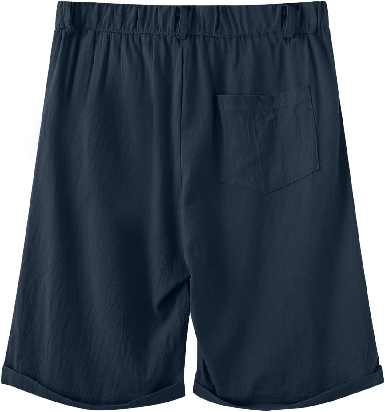 Men's Casual Shorts Lightweight Linen Short Pant Summer Hawaiian Beach Shorts Outdoor Workout Shorts