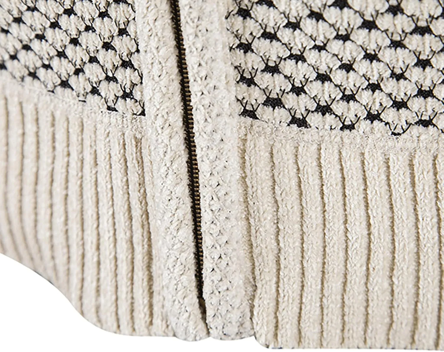 Men's Casual Stand Collar Cardigan Button Down Cable Thick Knitted Full Zip Sweater with Pattern