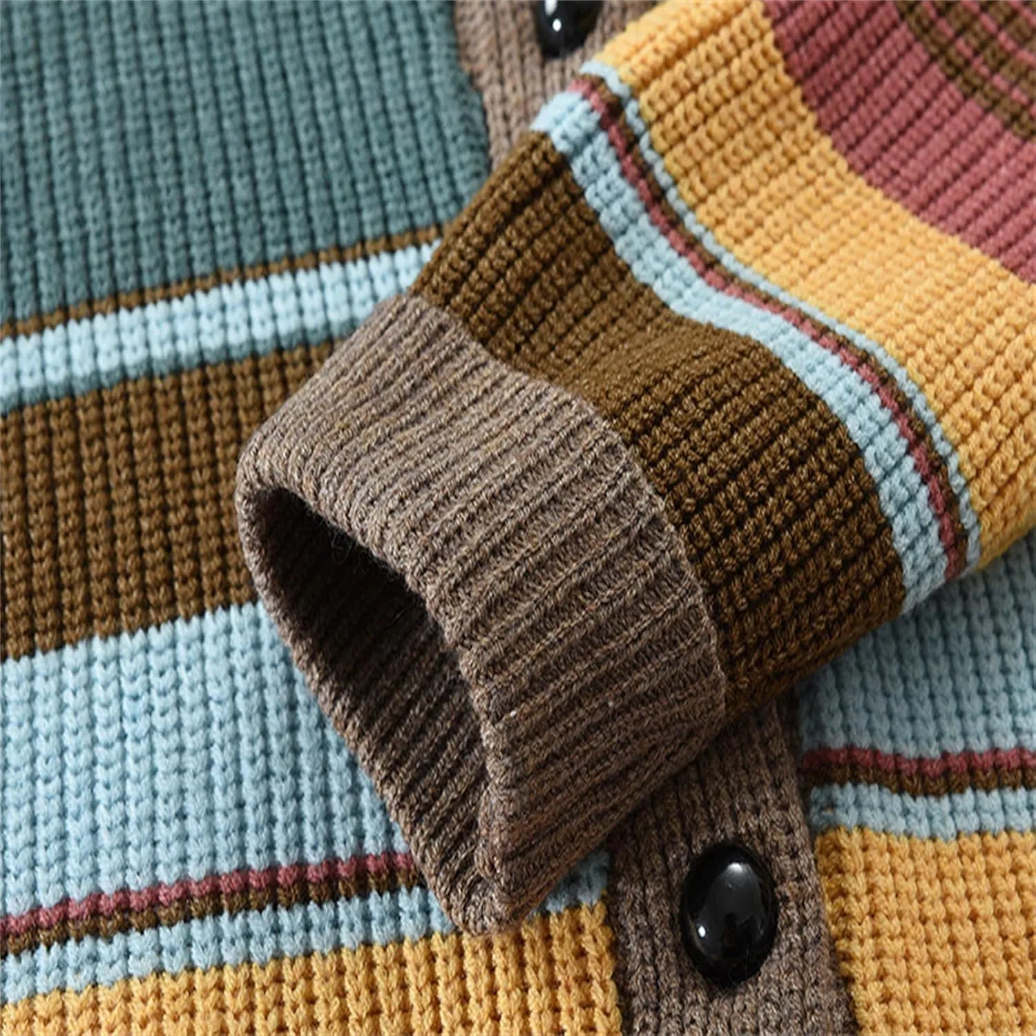 Men's Colorful Cardigan Sweaters Cable Knit Shawl Collar Button Down Casual Sweaters Winter Jackets Coats Outerwear
