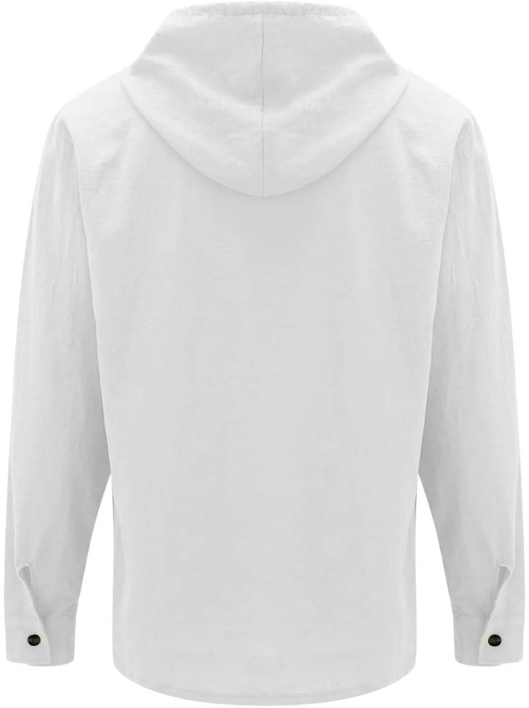 Men's Cotton Linen Shirts Lightweight Lace Up Long Sleeve Hoodies Summer Casual V Neck T Shirt Thin Breathable Tees