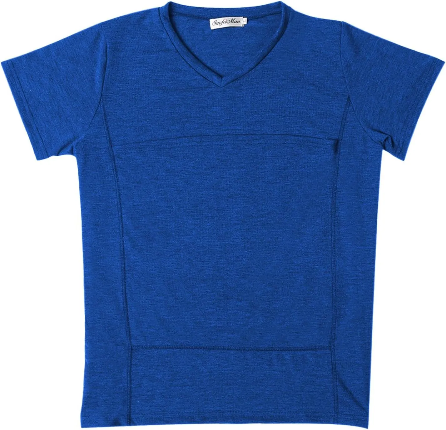 Mens Kangaroo Shirt V Neck Short Sleeve T Shirts for Dad and Mom Skin to Skin T Shirt with Pocket Dad Shirt