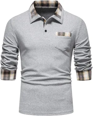 Men's Knitted Sweaters 1/4 Zip Cotton Sweater Pullover Polo Sweaters Stand Collar Fall Winter Warm Sweatshirts