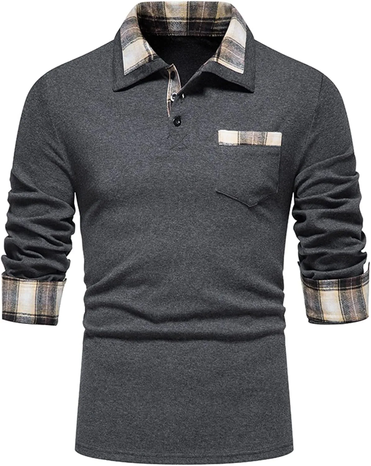 Men's Knitted Sweaters 1/4 Zip Cotton Sweater Pullover Polo Sweaters Stand Collar Fall Winter Warm Sweatshirts