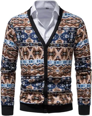 Men's Knitted Sweaters 1/4 Zip Cotton Sweater Pullover Polo Sweaters Stand Collar Fall Winter Warm Sweatshirts
