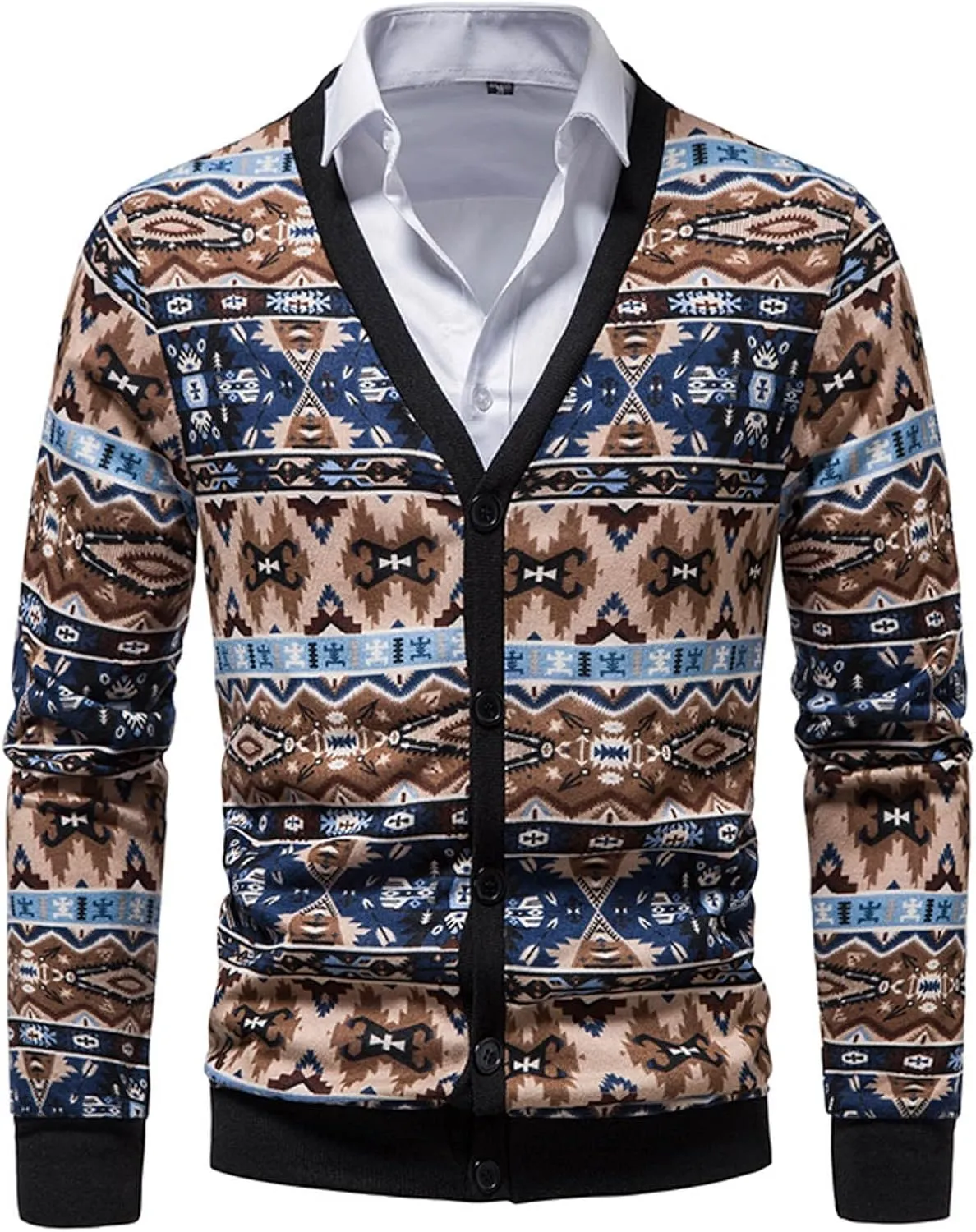 Men's Knitted Sweaters 1/4 Zip Cotton Sweater Pullover Polo Sweaters Stand Collar Fall Winter Warm Sweatshirts