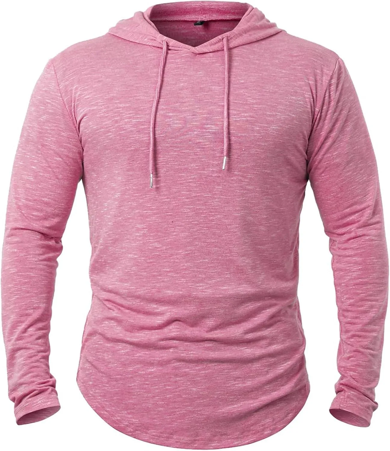 Mens Lightweight Workout Hoodie Gym Fitness Long Sleeve Breathable Hooded T Shirts Muscle Athletic Pullover Tops
