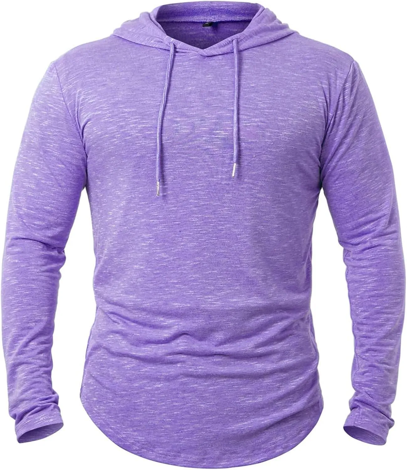 Mens Lightweight Workout Hoodie Gym Fitness Long Sleeve Breathable Hooded T Shirts Muscle Athletic Pullover Tops