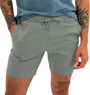 Mens Linen Shorts Casual Cotton Short Pants Summer Classic Beach Shorts Elastic Waist Drawstring Shorts with Pockets