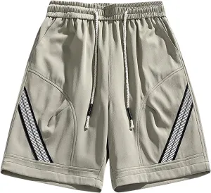 Mens Lounge Shorts Comfortable Drawstring Pockets Outdoor Shorts Loose Elastic Summer Shorts Fashion Relaxed Shorts