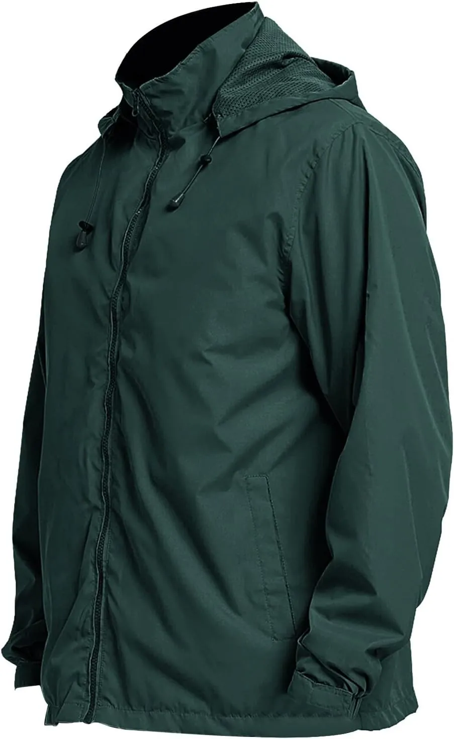 Men's Rain Jacket Running Golf Jackets Waterproof Breathable Raincoat with Hood Lightweight Windbreaker Hiking Jacket