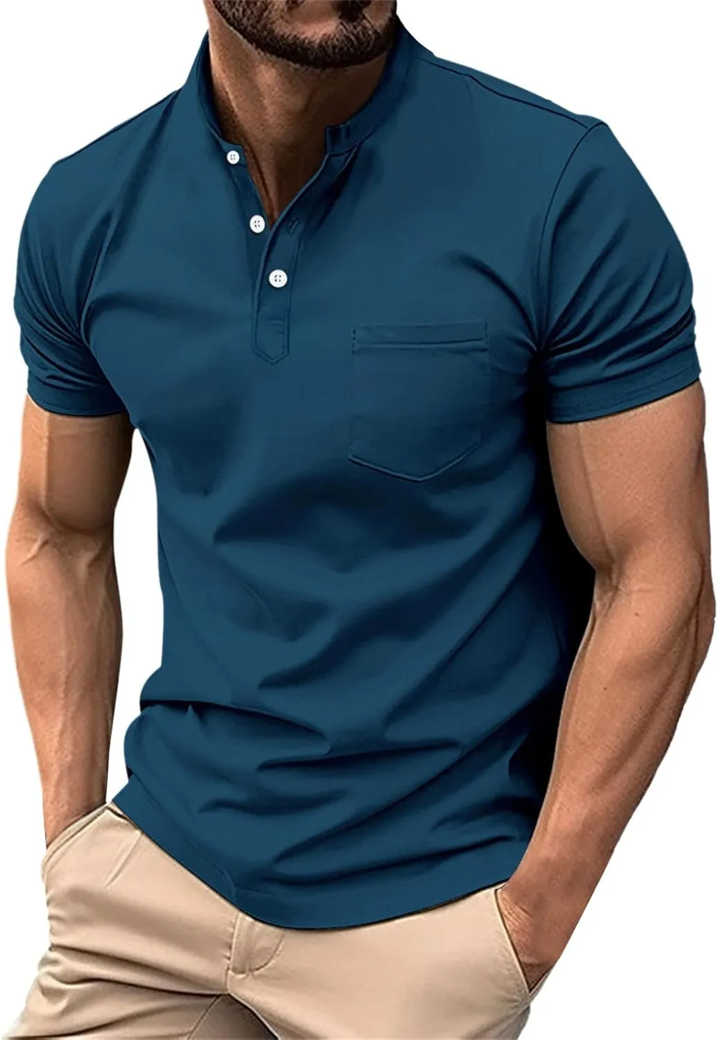 Mens Resort Wear 2025 Knit Shirts Short Sleeve Button Down Polo Shirt Fashion Casual Breathable Summer Beach Shirts