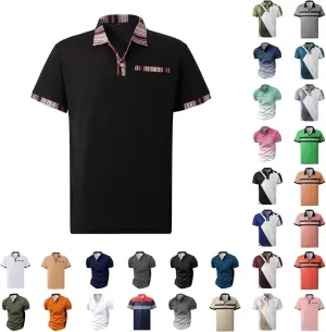 Mens Resort Wear 2025 Knit Shirts Short Sleeve Button Down Polo Shirt Fashion Casual Breathable Summer Beach Shirts
