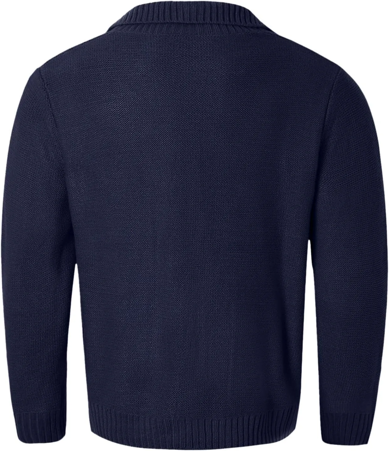 Mens Shawl Collar Cardigan Sweater Cable Knit Button Down Cardigans Casual Winter Chunky Sweaters with Pockets