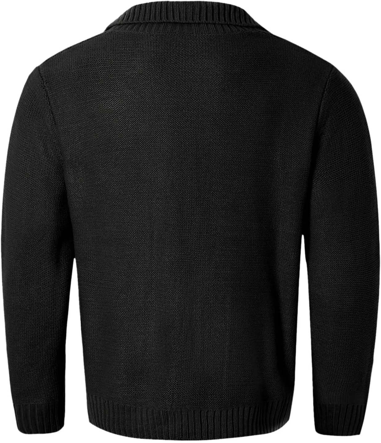 Mens Shawl Collar Cardigan Sweater Cable Knit Button Down Cardigans Casual Winter Chunky Sweaters with Pockets