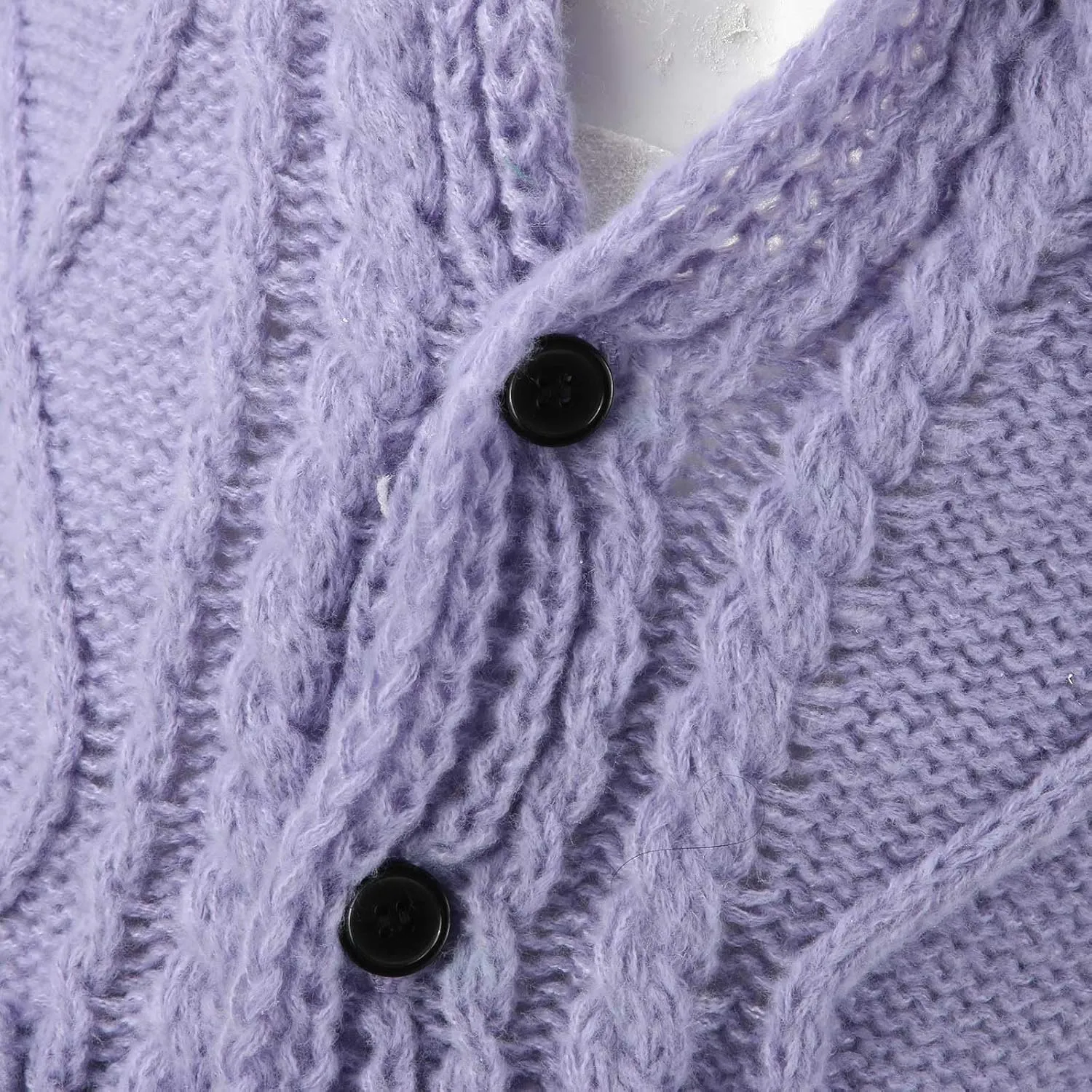Mens Shawl Collar Cardigan Sweater Cable Knitted Button Down Solid Color Sweaters Chunky Fall Winter Outwear
