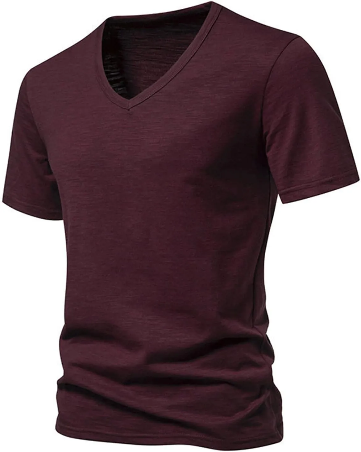 Mens Shirts Casual V Neck Workout Shirts Quick Dry Breathable Running Short Sleeve Athletic Gym Performance Tee Tops