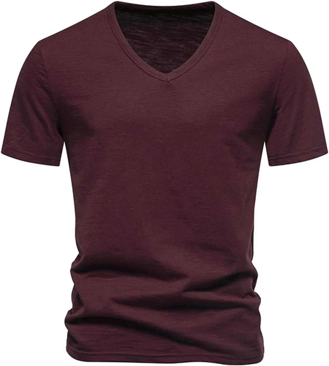 Mens Shirts Casual V Neck Workout Shirts Quick Dry Breathable Running Short Sleeve Athletic Gym Performance Tee Tops