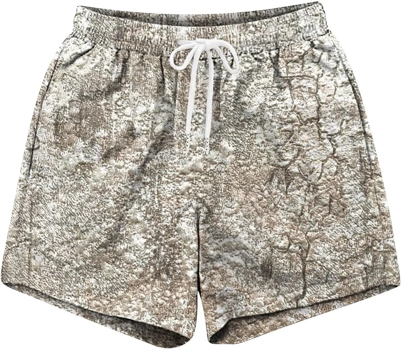 Mens Shorts Casual Drawstring Elastic Waist Beach Shorts Fashion Camo Print Board Shorts Athletic Mesh Gym Shorts