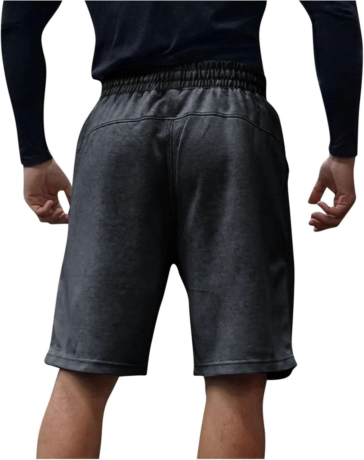 Mens Summer Shorts Casual Distressed Washed Drawstring Cotton Shorts Comfy Y2k Fashion Baggy Joggers Lounge Wear