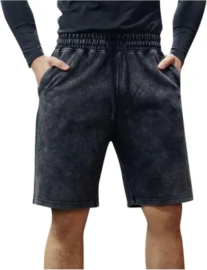 Mens Summer Shorts Casual Distressed Washed Drawstring Cotton Shorts Comfy Y2k Fashion Baggy Joggers Lounge Wear