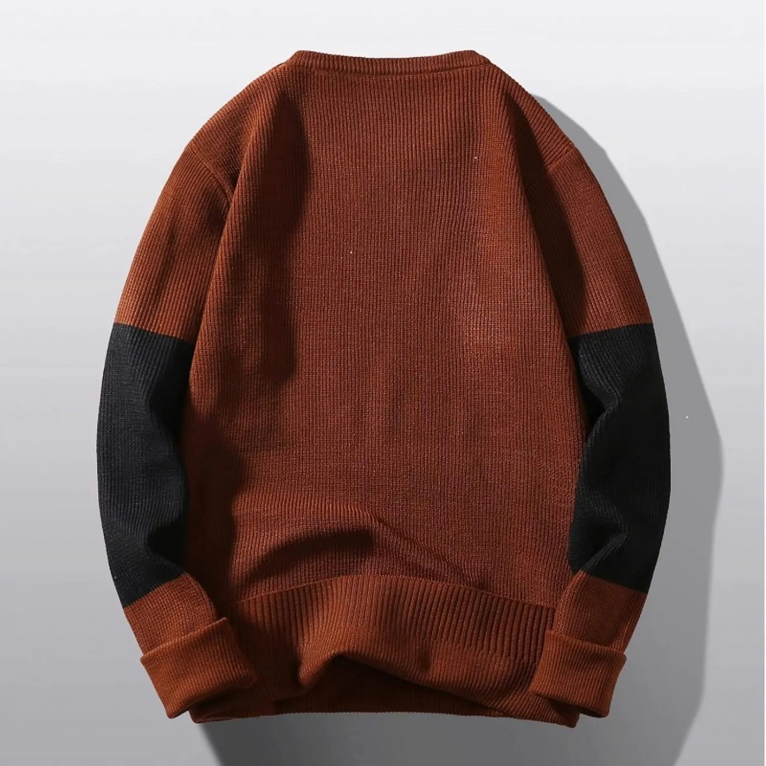 Mens Sweaters Dressy Male Autumn and Winter Wool Sweater Round Neck Pullover Mens Pullover Sweaters Dressy