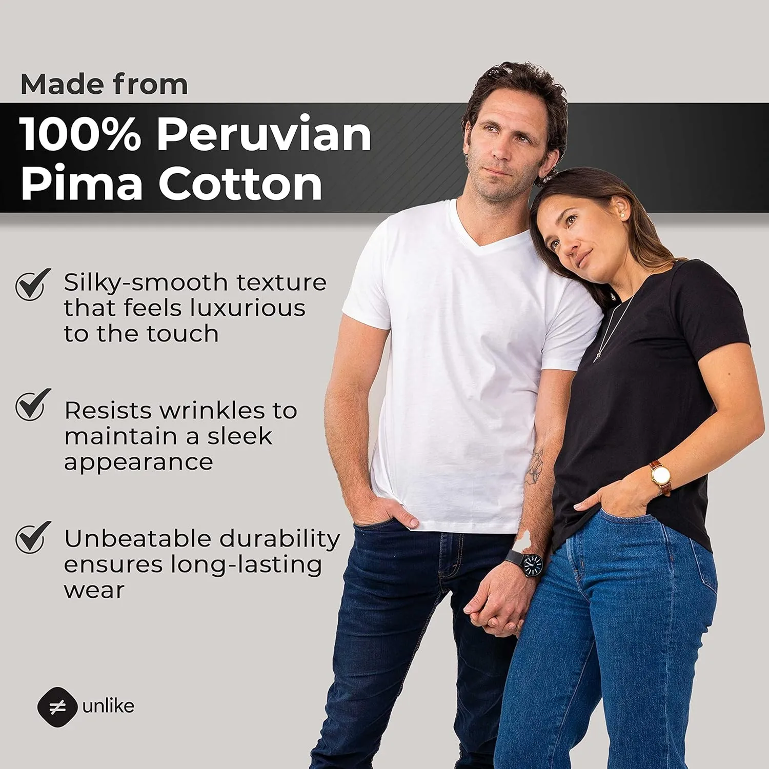 Mens T Shirts Casual | Premium Fitted Pima Cotton T Shirts Shirts for Men | Plain Designer Soft Classic Tees | Crew Neck