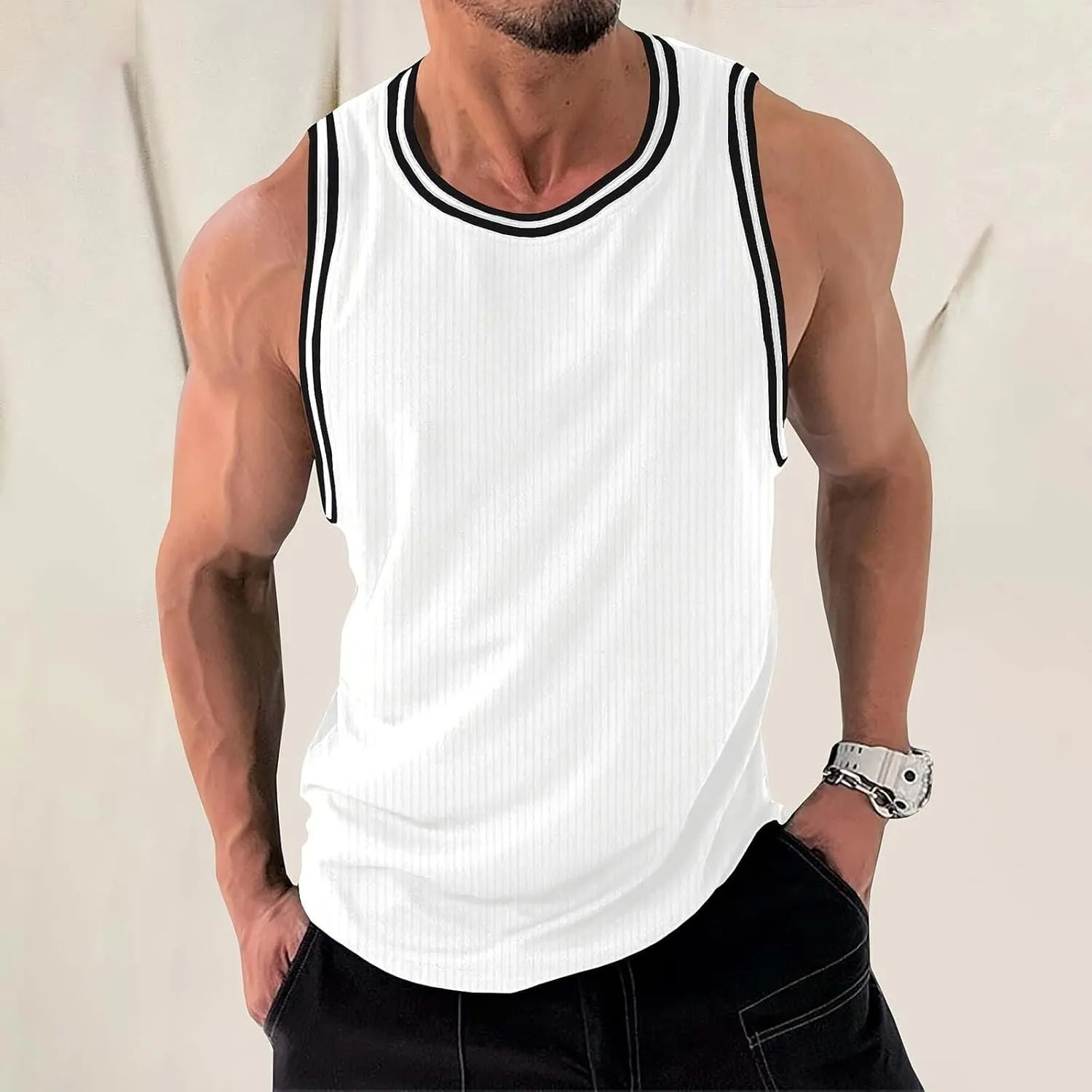 Men's Tank Tops Quick Dry Breathable Summer Sleeveless Gym Muscle Cutt Shirts Bodybuilding Workout Gym Tee Shirt