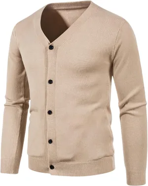 Mens Thin Lightweight Cardigan Sweaters Slim Fit Knit Sweater Big and Tall Cardigan Sweater Button Down Sweaters