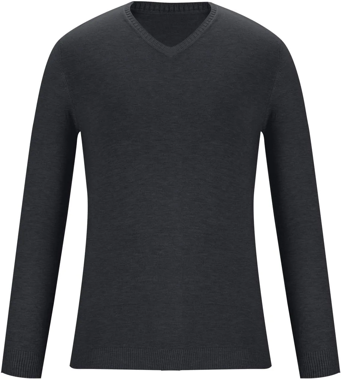 Men's V Neck Pullover Sweater Long Sleeve Casual Slim Fit Cotton Dress Sweaters Lightweight Knitted Warm Sweaters