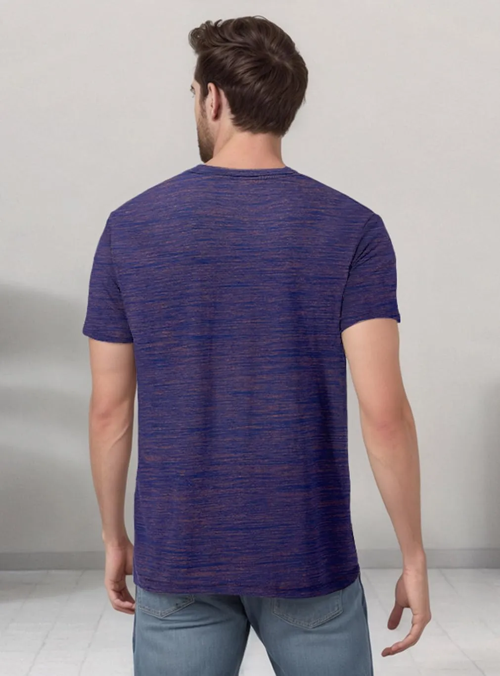 Mens V Neck T Shirts Casual Stylish Graphic Stretch Short Sleeve T-Shirt Cotton Tees Tops Shirt