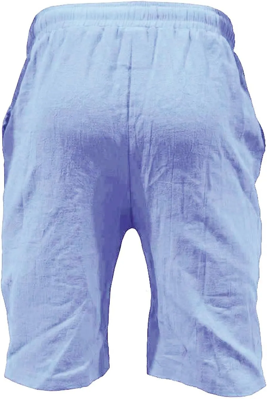 Mens White Summer Linen Shorts Shorts Beach Shorts Casual Cotton Linen Shorts Mens White Summer Linen Shorts Mens