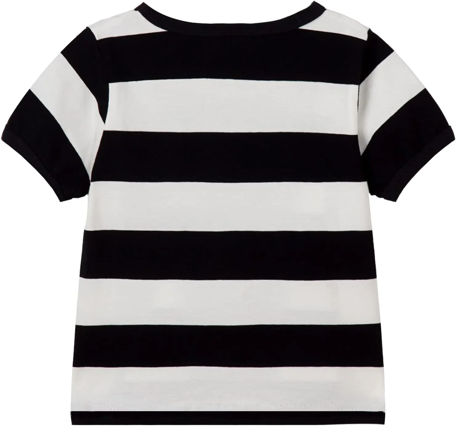 Mud Kingdom Boys Girls T-Shirts Rainbow Stripe Cotton Unisex Top