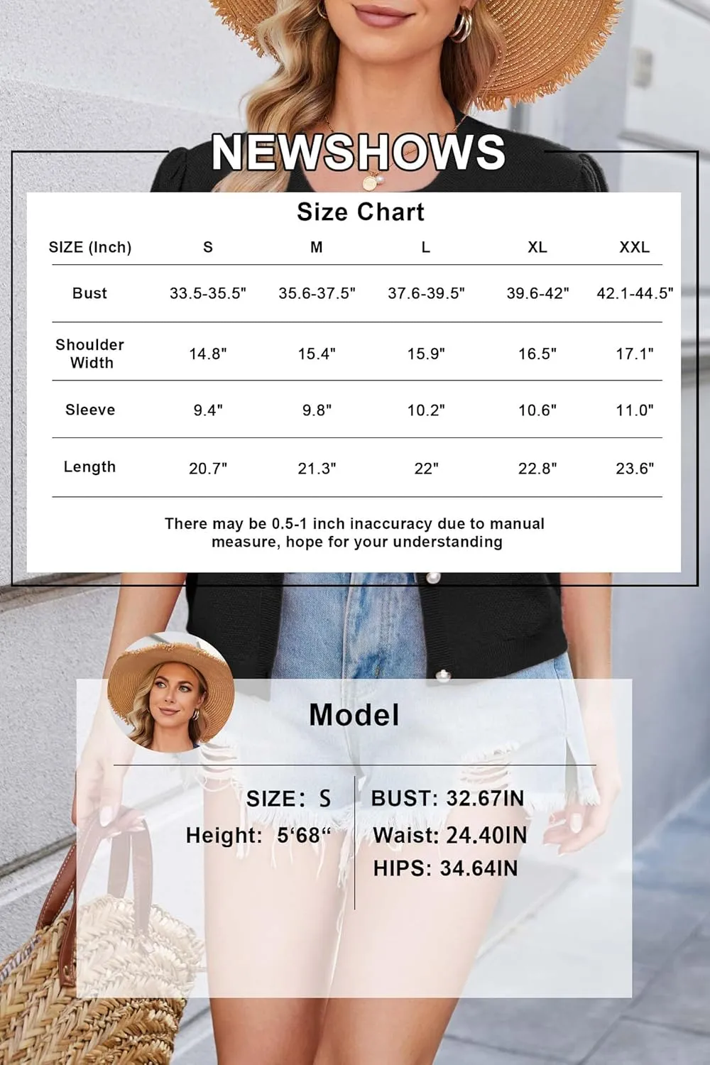 Newshows Womens Summer Cardigan Sweaters Lightweight Short Sleeve Button Down Shirts Ribbed Knit Blouse Tops 2024 Trendy