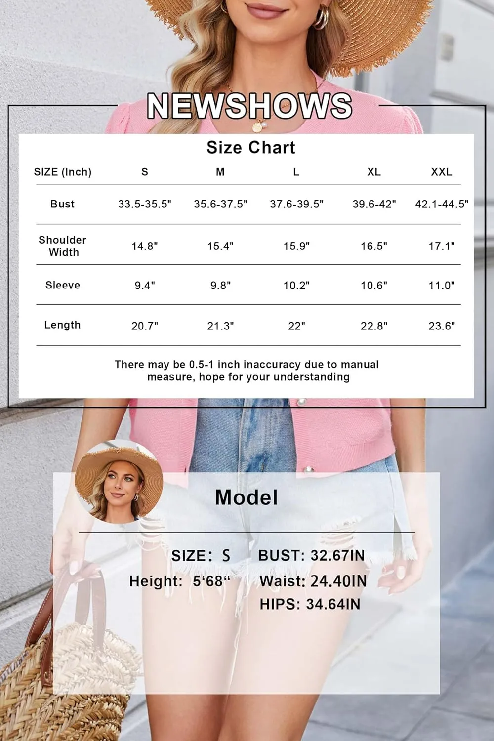 Newshows Womens Summer Cardigan Sweaters Lightweight Short Sleeve Button Down Shirts Ribbed Knit Blouse Tops 2024 Trendy