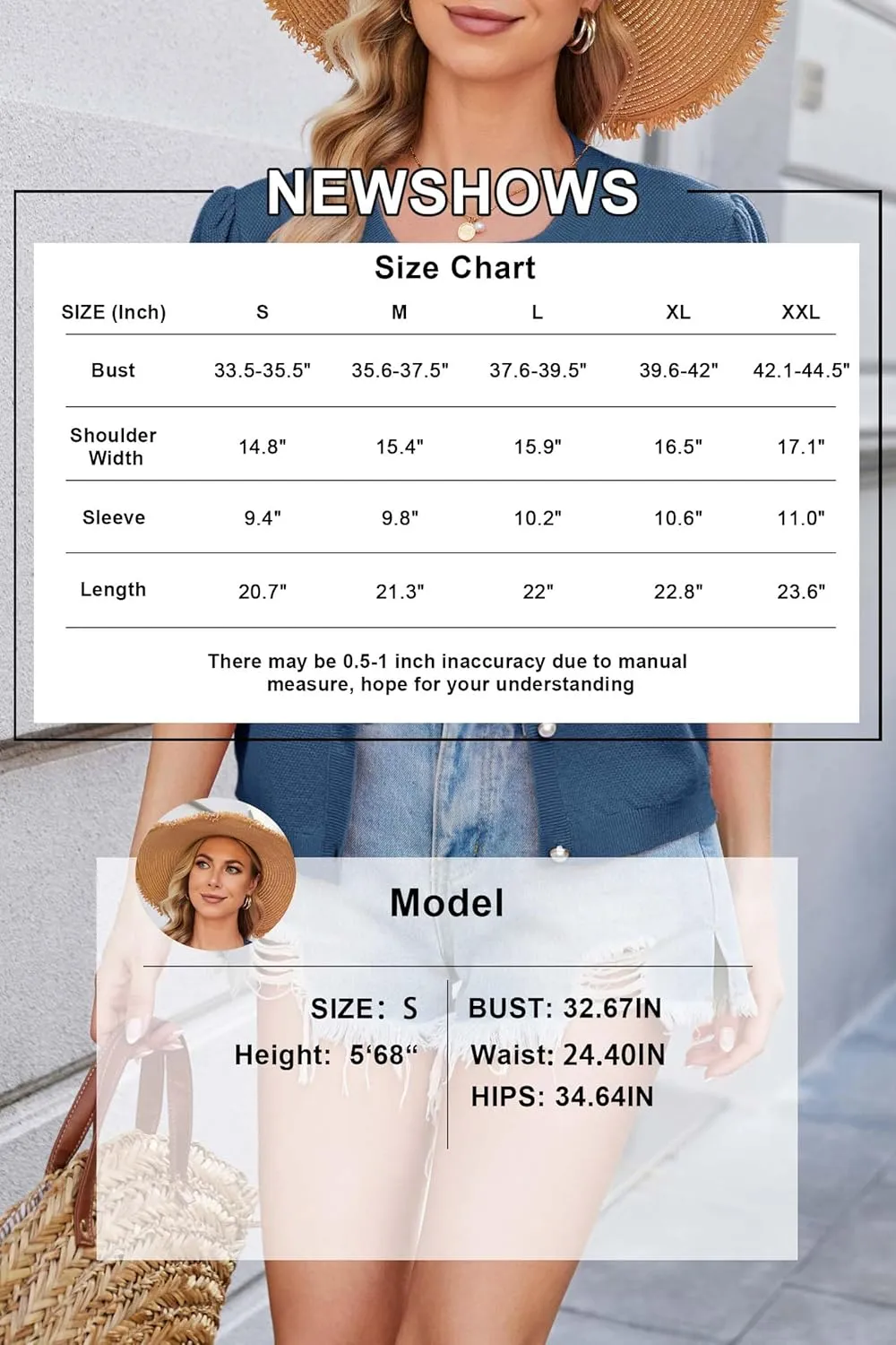 Newshows Womens Summer Cardigan Sweaters Lightweight Short Sleeve Button Down Shirts Ribbed Knit Blouse Tops 2024 Trendy