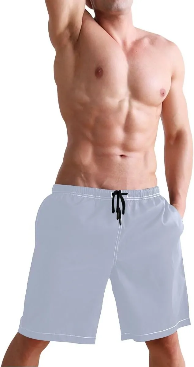 ODAWA Pansy Men Board Shorts Casual Elastic Waist Drawstring Summer Beach Shorts