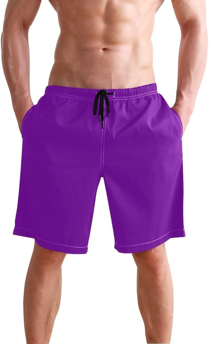 ODAWA Pansy Men Board Shorts Casual Elastic Waist Drawstring Summer Beach Shorts