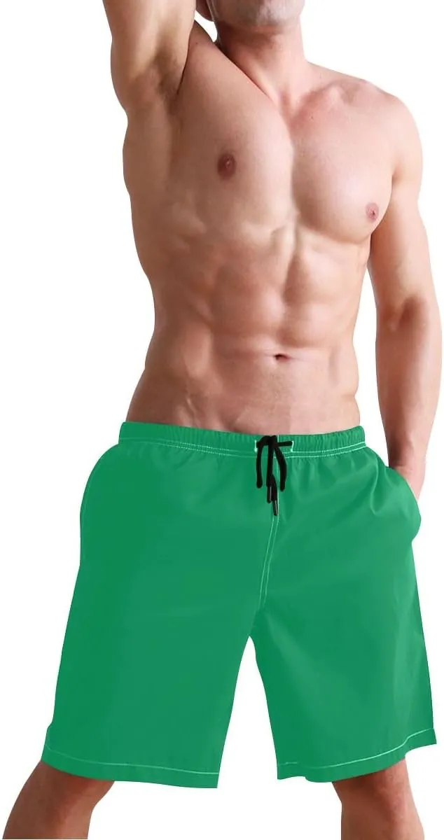 ODAWA Pansy Men Board Shorts Casual Elastic Waist Drawstring Summer Beach Shorts