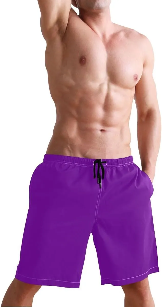 ODAWA Pansy Men Board Shorts Casual Elastic Waist Drawstring Summer Beach Shorts