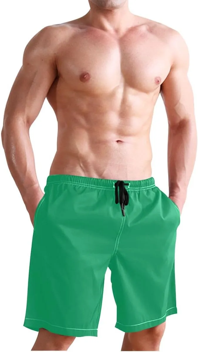 ODAWA Pansy Men Board Shorts Casual Elastic Waist Drawstring Summer Beach Shorts