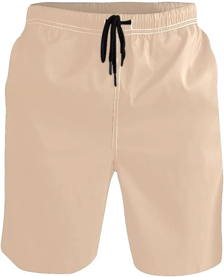 ODAWA Pansy Men Board Shorts Casual Elastic Waist Drawstring Summer Beach Shorts