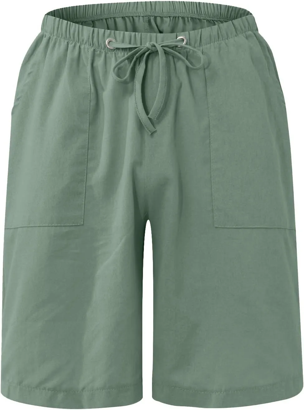 Plus Size Linen Shorts Mens Casual Shorts Lightweight Summer Beach Shorts Drawstring Shorts for Men