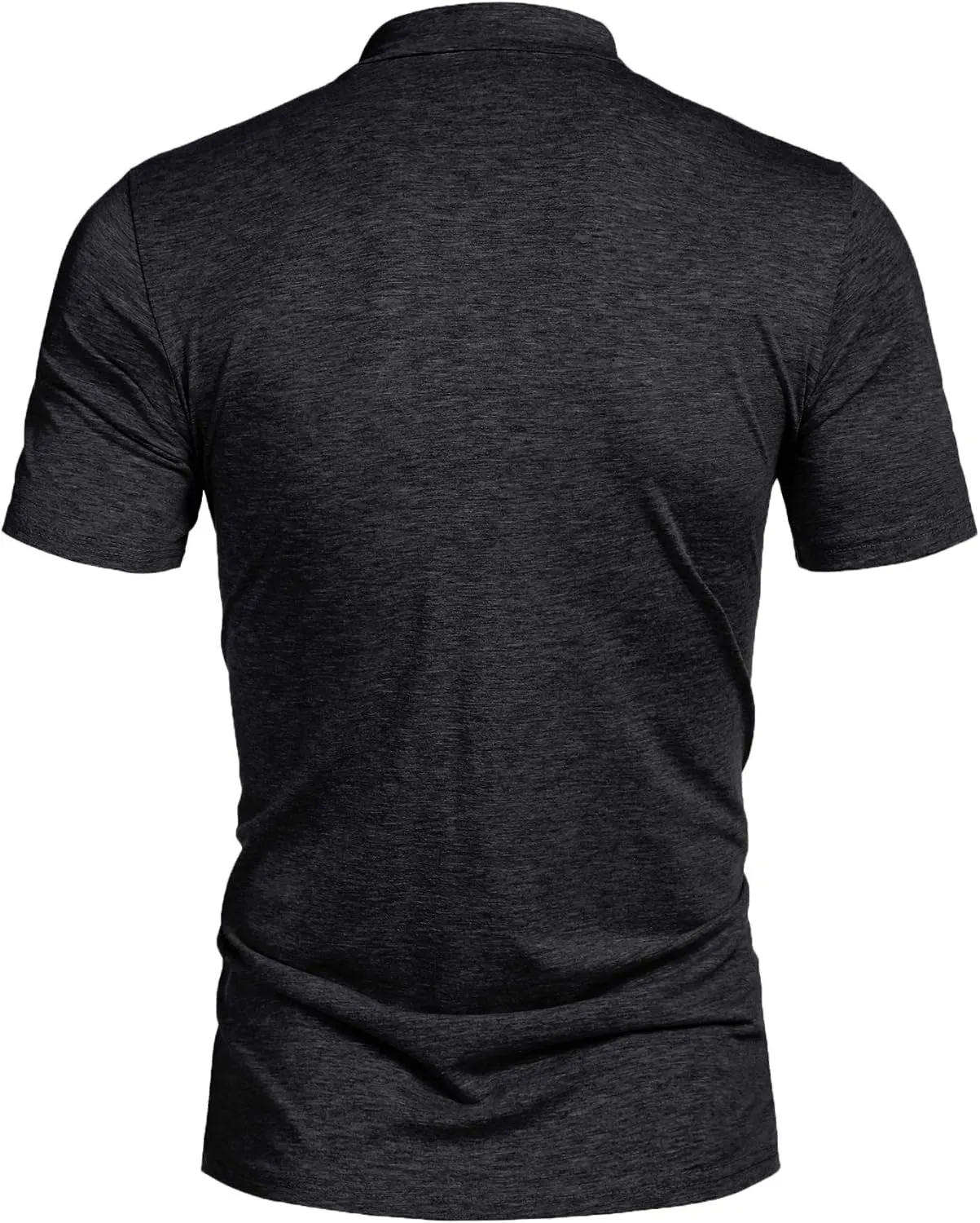 Poriff Mens Casual Turtleneck Mock Neck T Shirt Slim Fit Short Sleeve Summer Basic Tops