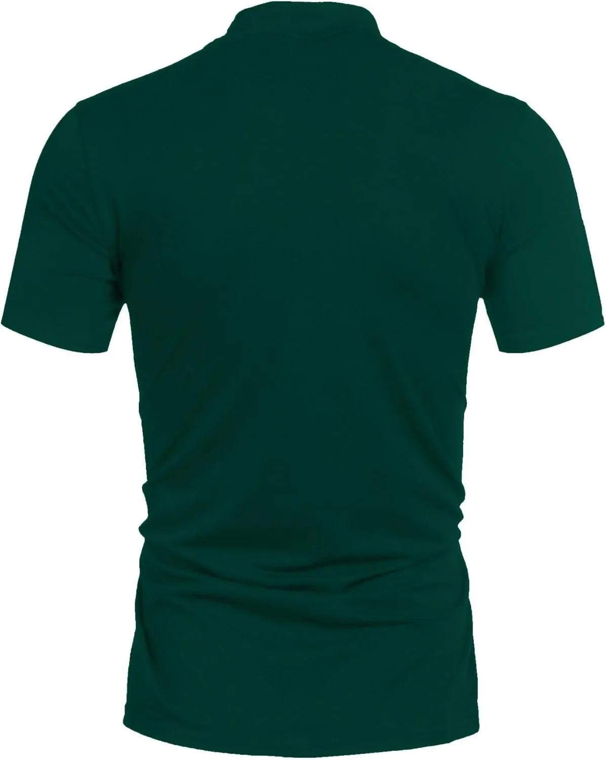 Poriff Mens Casual Turtleneck Mock Neck T Shirt Slim Fit Short Sleeve Summer Basic Tops