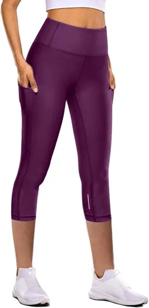 Reflective Womens Tights and Leggings Elastic Capri Girl Tights Cropped Skimpy High Waisted Yoga Pants Girls Leggings