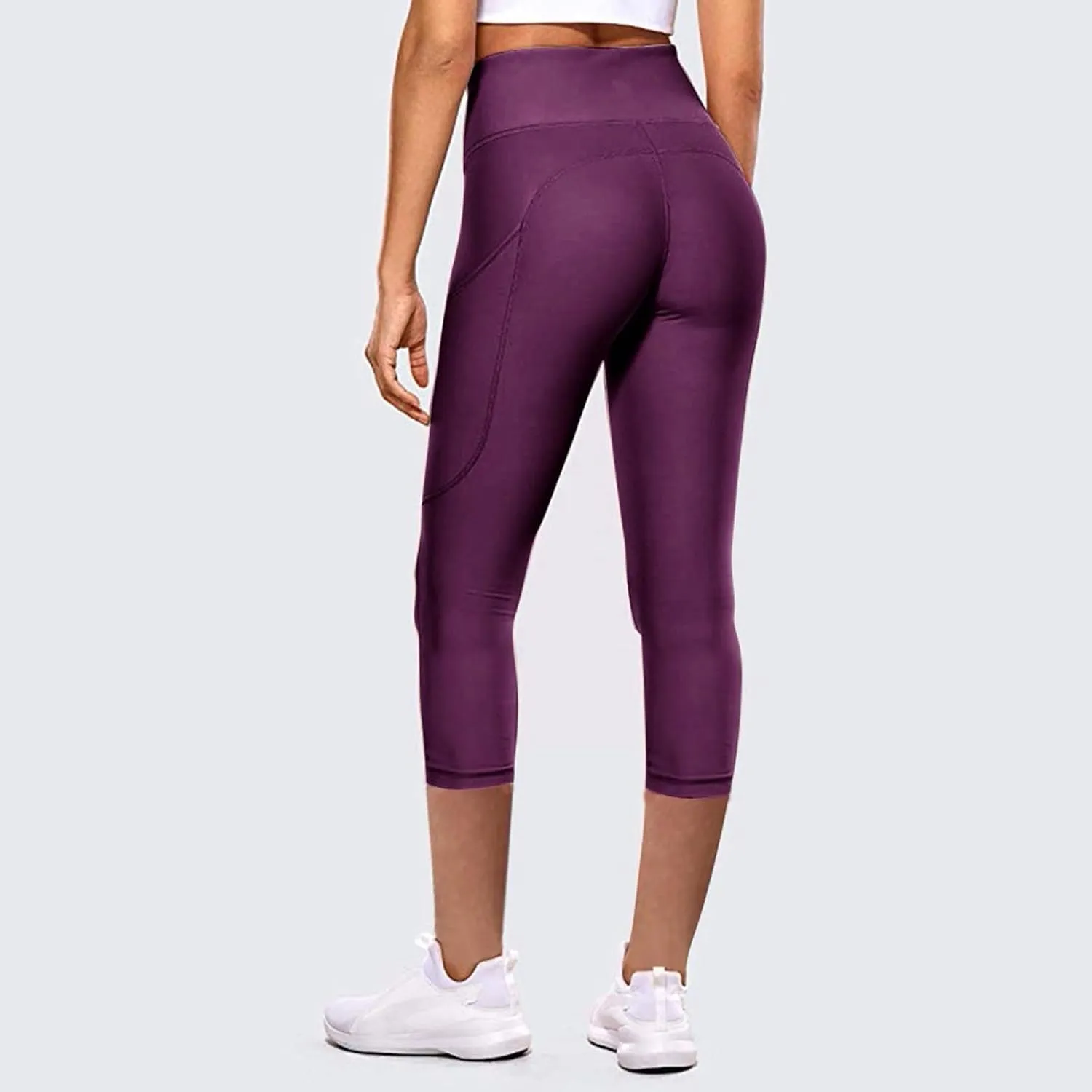 Reflective Womens Tights and Leggings Elastic Capri Girl Tights Cropped Skimpy High Waisted Yoga Pants Girls Leggings