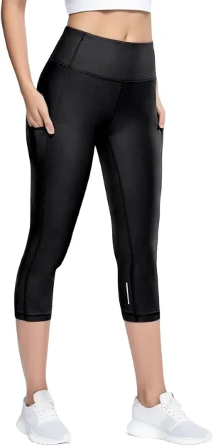 Reflective Womens Tights and Leggings Elastic Capri Girl Tights Cropped Skimpy High Waisted Yoga Pants Girls Leggings